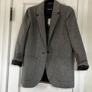 Madewell Larsen Blazer in Herringbone NWT